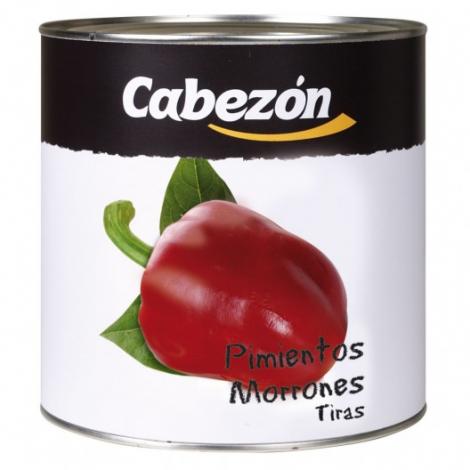 Cabezn Pimientos Morrones Tiras Asados (lata 3kg)