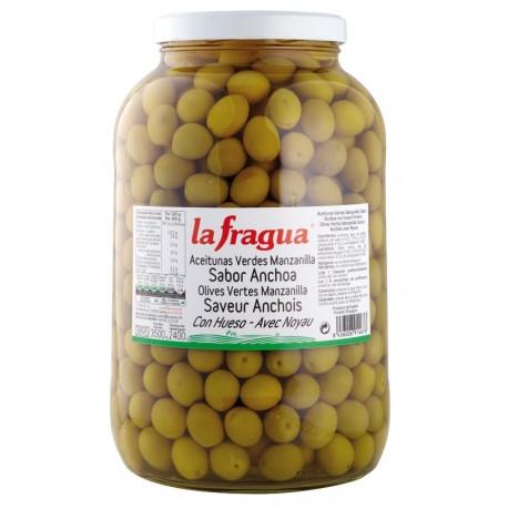 La Fragua Aceituna Verde Manzanilla Sabor Anchoa (galón)