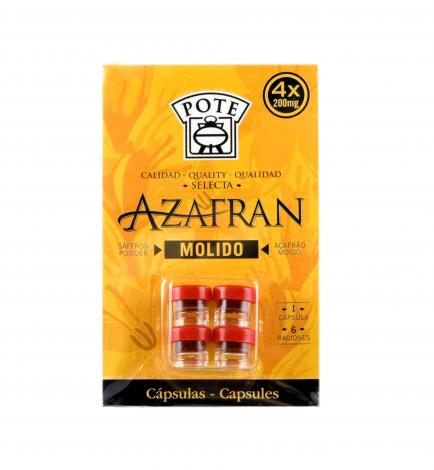 Azafrán Molido (blister 4x200mg cápsulas)